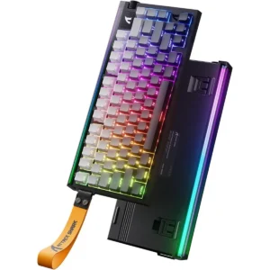 Attack Shark R85 HE Rapid Trigger Keyboard Magnetic Switch with Custom Lightbox, 75% Wired Mechanical Keyboard, 8KHz Polling Rate, 0.005mm RT Accuracy, Support RT/Snap Tap/DKS/MT/TGL (Grey Gradient)