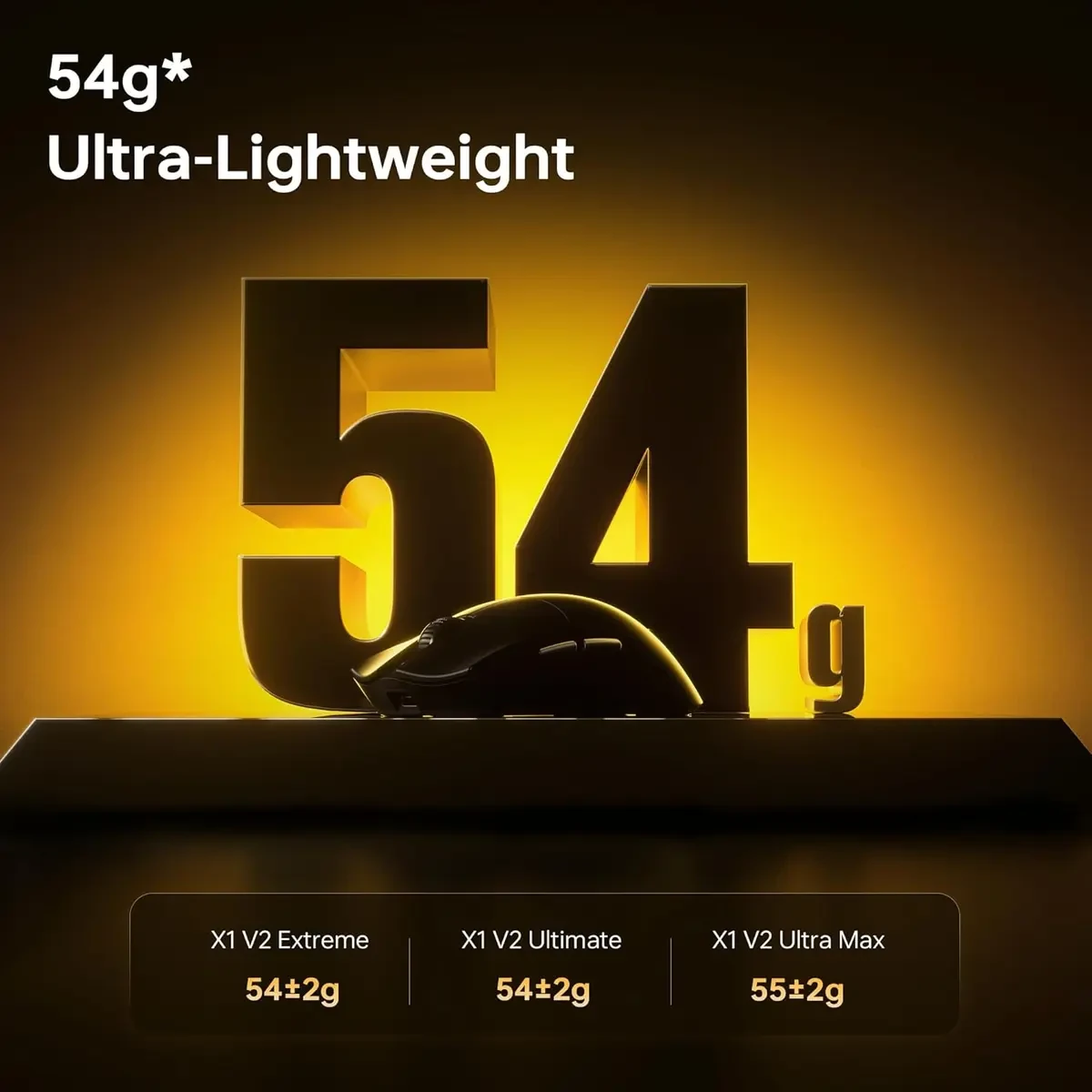 ATK Blazing Sky X1 V2 Wireless Gaming Mouse, 54g Lightweight, PAW3950Ultra Sensor, Nordic 54L15 MCU, Optical Switches, New GEM 8K Dongle, Dual-Mode 2.4G/Wired (Ultimate 2.0, Metallic Red) - Image 4