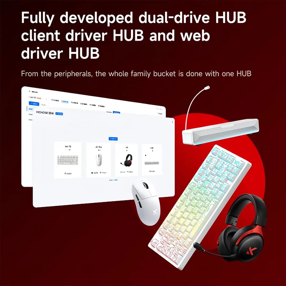 Mchose Jet 75 Rapid Trigger Gaming Keyboard, 75% Hall Effect Magnetic Switch Adjustable Actuation Wired Hyper-Fast Keyboard with RGB Transparent Keycaps 8K Hz Polling Rate for Mac/PC Game, Black Contour - Image 6