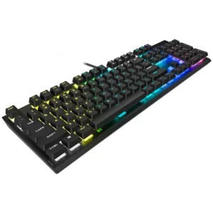 Corsair K60 RGB PRO Mechanical Gaming Keyboard 100% CHERRY Viola Mechanical Keyswitches - Black
