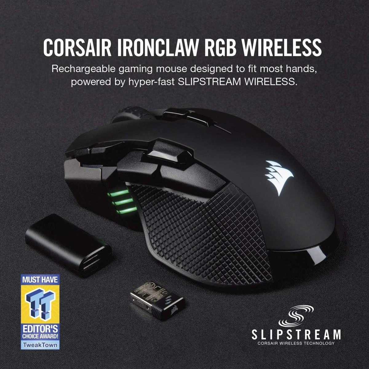 Corsair Ironclaw RGB Wireless Gaming Mouse - Image 2