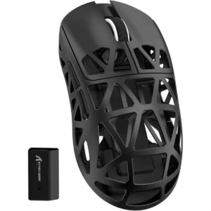 Attack Shark R2 Wireless Gaming Mouse, Superlight Magnesium Alloy, PAW3950 42000 DPI Optical Sensor, 8000Hz Polling Rate, 2.4G/BT/Wired Programmable Mice for Win Mac Gamer (Black)