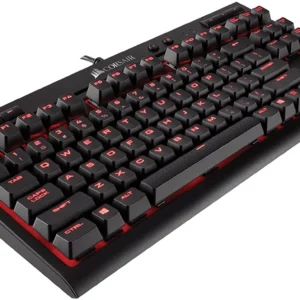 Corsair K63 Compact Mechanical Gaming Keyboard - Backlit Red LED - Linear & Quiet - Cherry MX Red