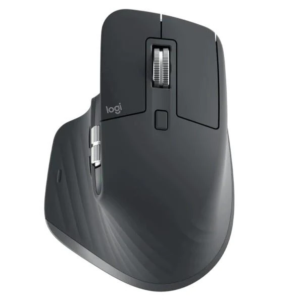 Logitech MX Master 3S Wireless Performance Mouse, Ergo, 8K DPI, Track on Glass, Quiet Clicks, USB-C, Bluetooth, Windows, Linux, Chrome - Graphite