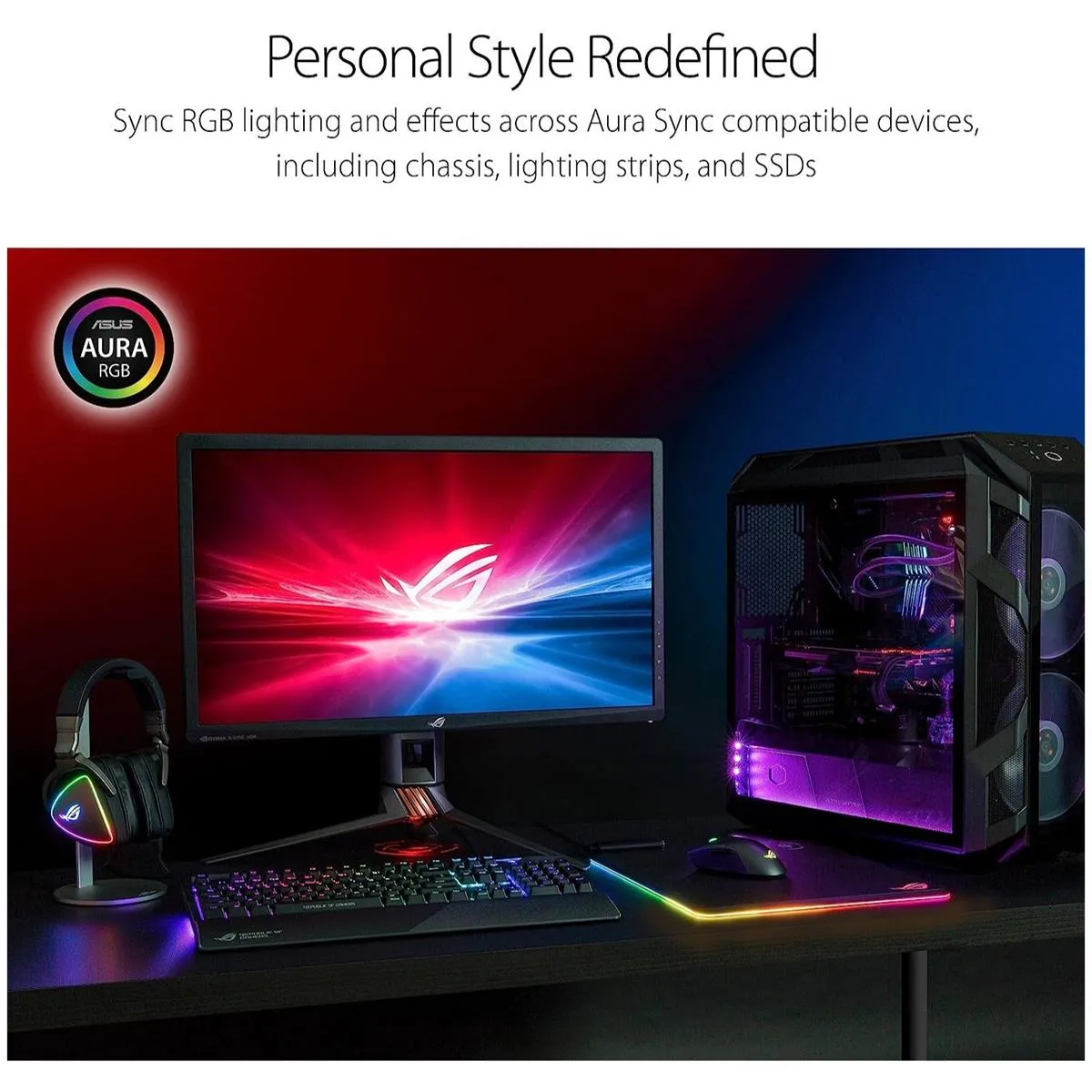 Asus Rog Balteus Qi Wireless-Charging RGB Gaming Mouse Pad - Image 3