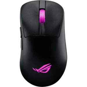 Asus Rog Keris II Origin Wireless Gaming Mouse – Right-Handed Ergonomic, 65g, Tri-Mode Connectivity, 42K DPI, up to 127Hr Battery, Web-Based Configuration, PC/Mac Support - Black