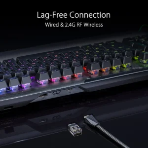 ASUS ROG Claymore II Wireless Modular Gaming Mechanical Keyboard - RX Red Switches