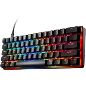 SteelSeries Apex Pro Mini Gen 3 Mechanical Gaming Keyboard: OmniPoint 3.0 HyperMagnetic Switches, Adjustable Actuation, Rapid Trigger, Game-Ready Presets, Protection Mode, Rapid Tap/SOCD, RGB, PBT Keycaps, USB-C
