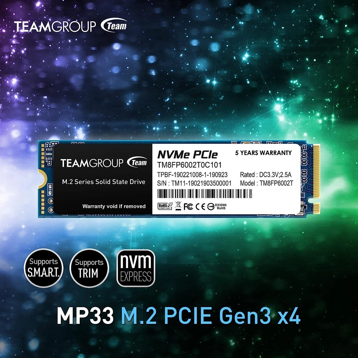 TeamGroup MP33 512GB M.2 NVMe SSD - Image 3