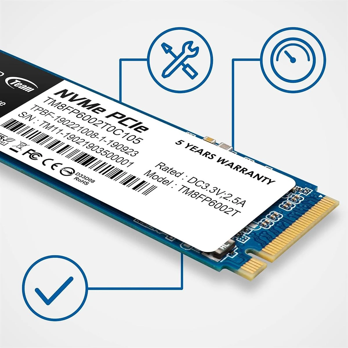TeamGroup MP33 512GB M.2 NVMe SSD - Image 4