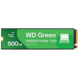 Western Digital WD Green SN3000 500GB NVMe Internal SSD - Solid State Drive, Gen4 PCIe, M.2 2280, Up to 5,000 MB/s