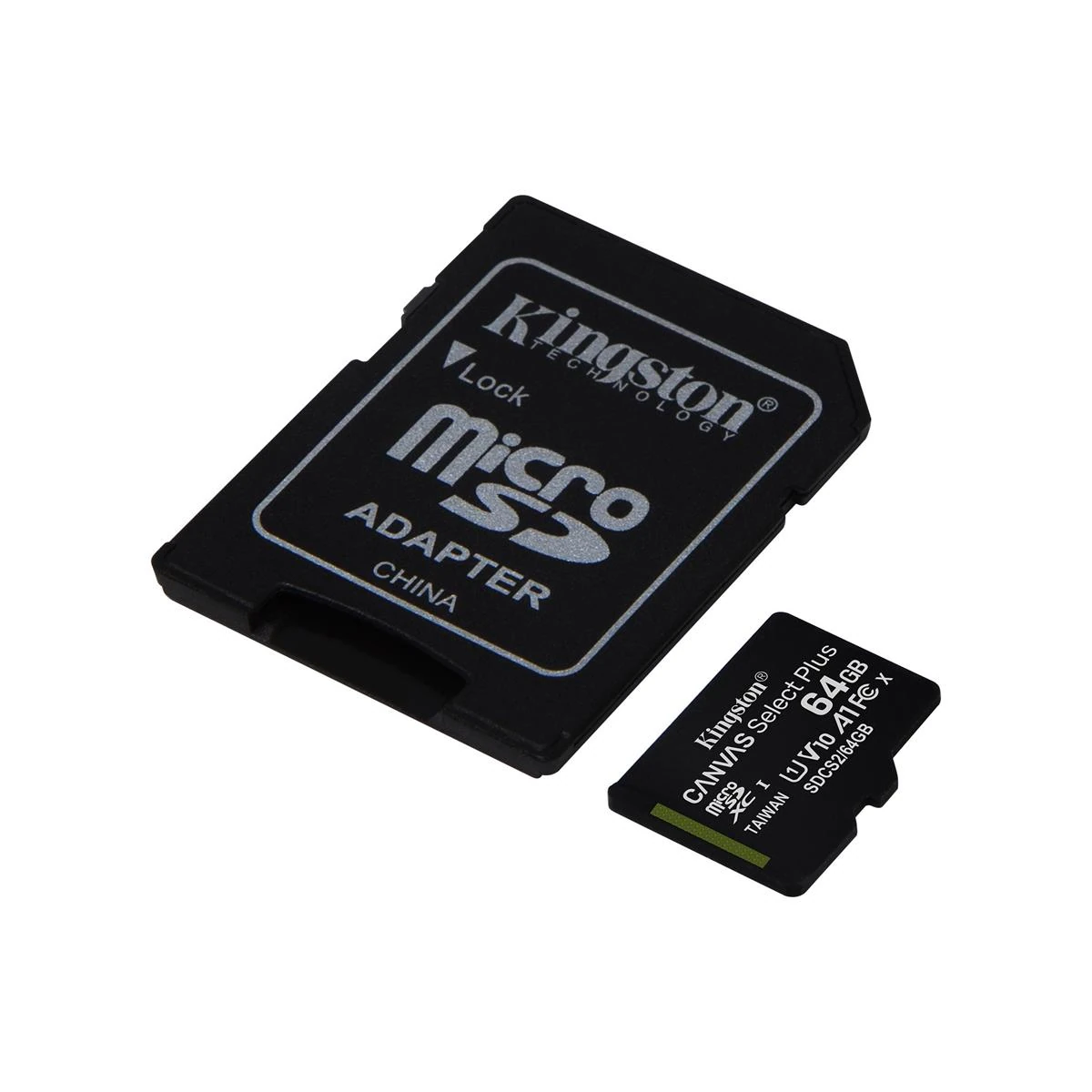 Kingston Canvas Select Plus 64GB microSDHC Card - Up to 100MB/s, A1 Class10 UHS-I, with Adapter, microSD Memory Card - Image 2