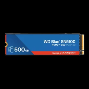WD Blue SN5100 500GB NVMe SSD - M.2 2280, PCIe Gen 4.0, Internal Solid State Drive - Read Speeds Up to 7,100MB/s, Upgrade Storage for PC/Laptops