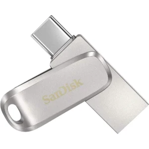 SanDisk 1TB Ultra Dual Drive Luxe USB Type-C Flash Drive, Sliver