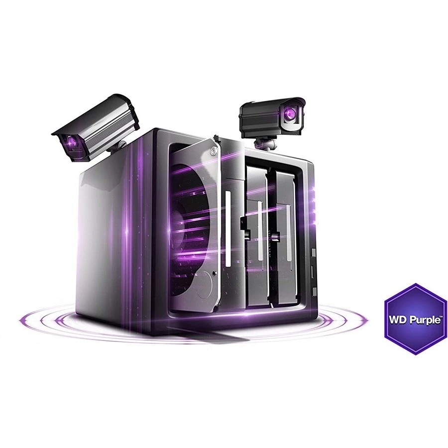 WD Purple 4TB Surveillance Hard Drive - SATA 3.5" - Image 2