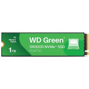 Western Digital WD Green SN3000 1TB NVMe Internal SSD - Solid State Drive, Gen4 PCIe, M.2 2280, Up to 5,000 MB/s