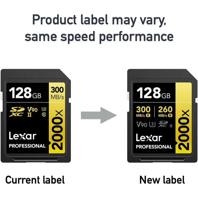 Lexar Professional 2000x 128GB SD Card, UHS-II, C10, U3, V90, Full HD, 8K, Up To 300MB/s Read SDXC Memory Card, for DSLR, Cinema-Quality Video Cameras - Image 7