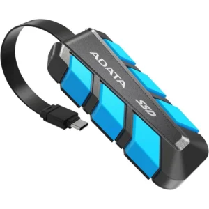 Adata SC740 2TB External Solid State Drive, USB 3.2 Gen2 USB-C External Portable SSD - up to 1050 MB/s