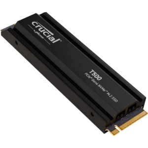 Crucial T500 1TB Gen4 NVMe M.2 Internal Gaming SSD with Heatsink, Up to 7300MB/s, PlayStation 5 Compatible