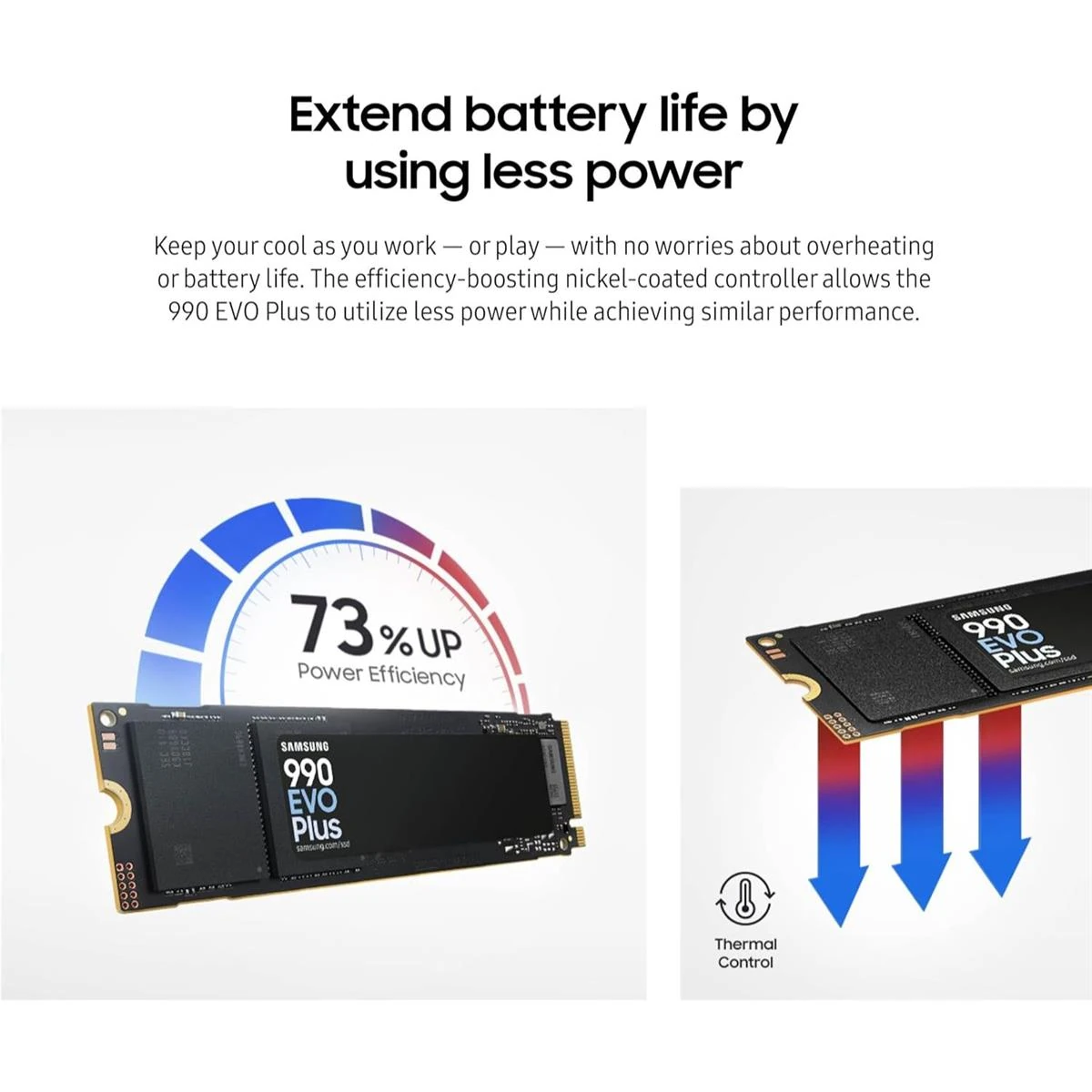 Samsung 990 EVO Plus 1TB SSD, PCIe Gen 4x4, Gen 5x2 M.2 2280, Speeds Up-to 7,150 MB/s, Upgrade Storage for PC/Laptops, HMB Technology and Intelligent Turbowrite 2.0 - Image 5