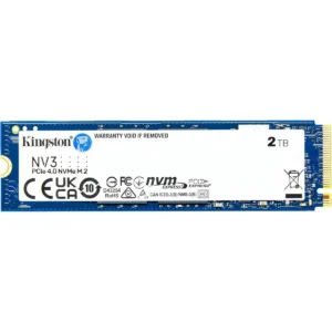 Kingston NV3 2TB M.2 2280 NVMe SSD, PCIe 4.0 Gen 4x4, Up to 6000 MB/s