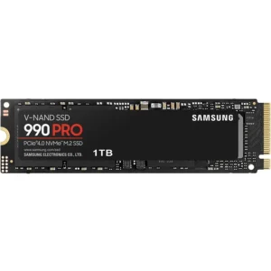 Samsung 990 PRO 1TB SSD PCIe 4.0 M.2 2280 Internal Solid State Hard Drive, Seq. Read Speeds Up to 7,450 MB/s for High End Computing, Gaming, and Heavy Duty Workstations