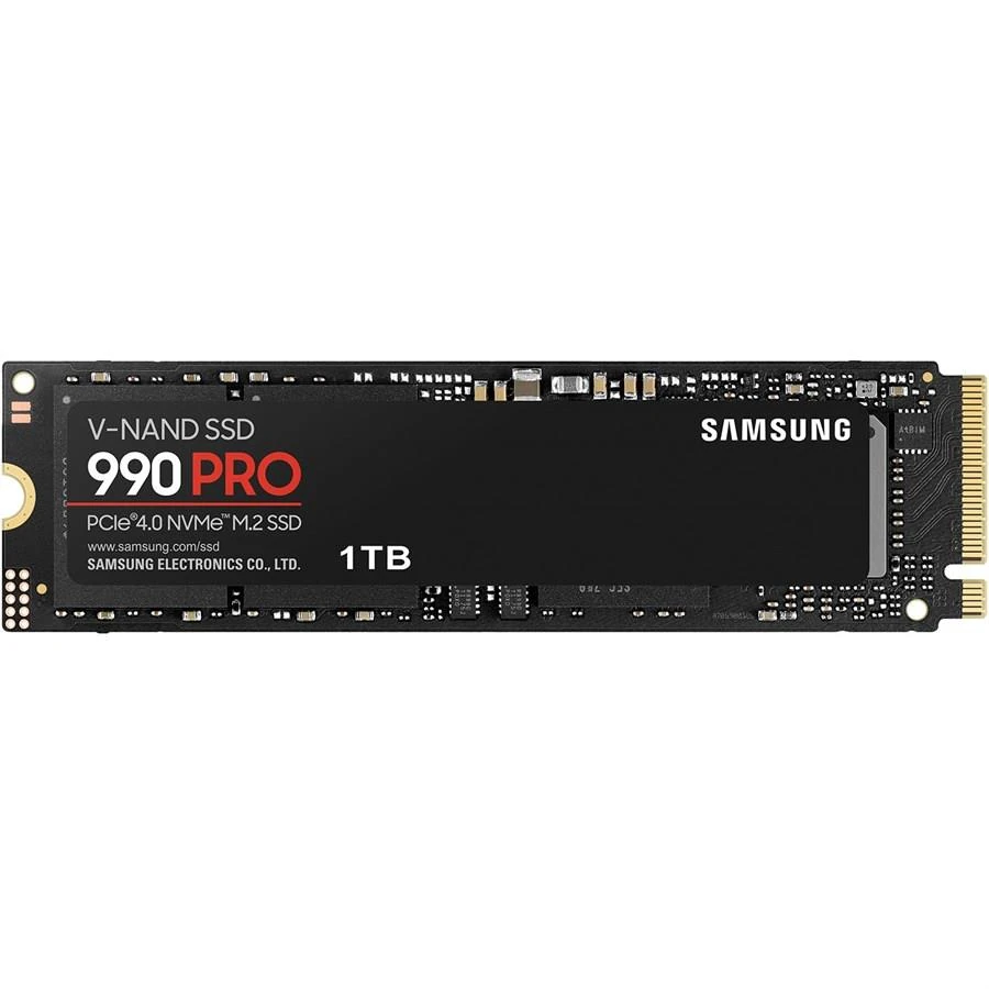 Samsung 990 PRO 1TB SSD PCIe 4.0 M.2 2280 Internal Solid State Hard Drive, Seq. Read Speeds Up to 7,450 MB/s for High End Computing, Gaming, and Heavy Duty Workstations