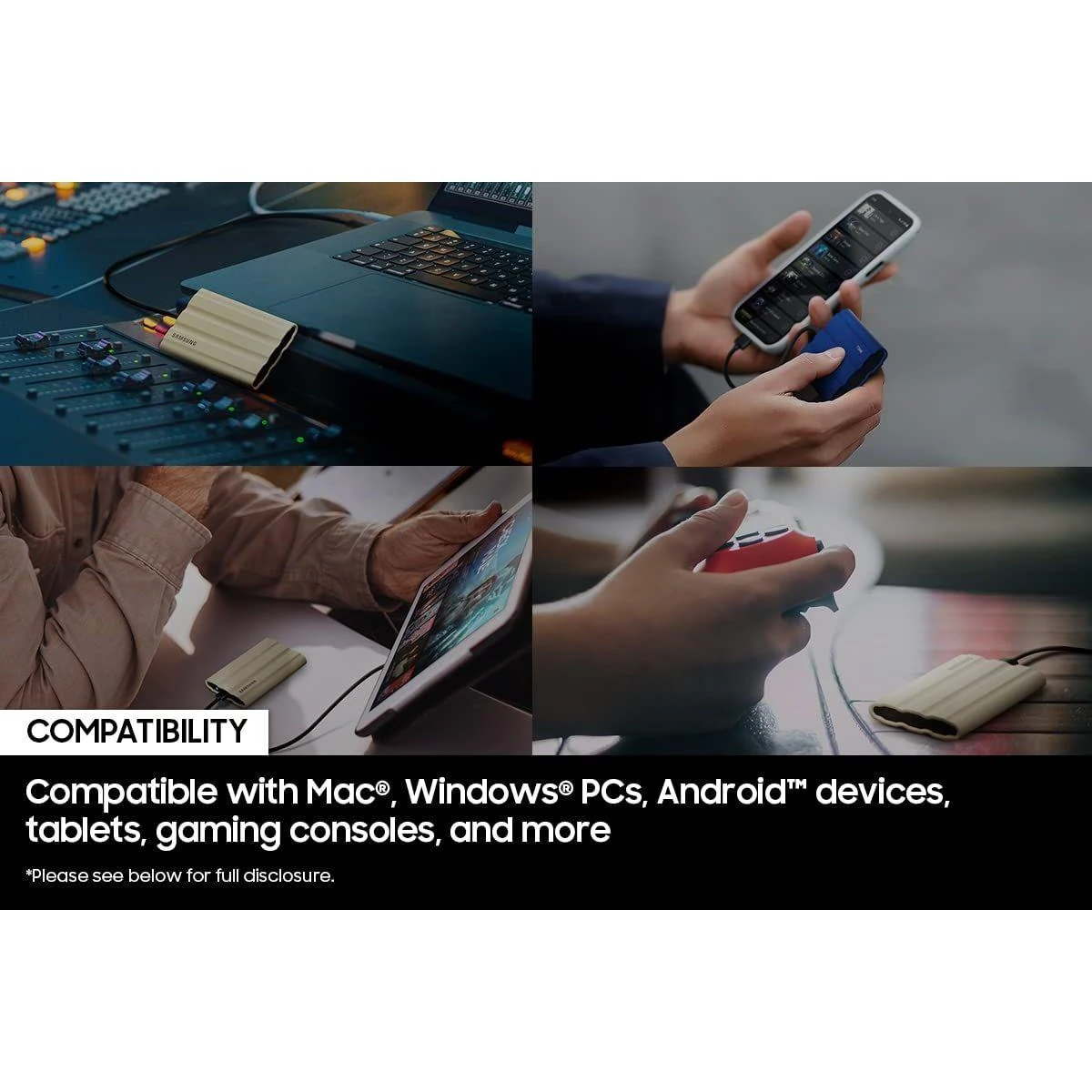 Samsung T7 Shield 2TB USB 3.2 Portable SSD - Black - Image 3