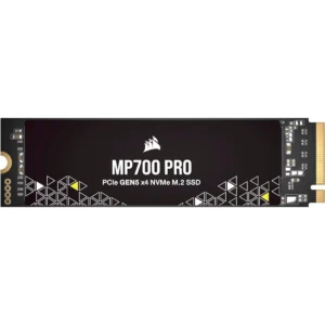 Corsair MP700 PRO 2TB M.2 PCIe Gen5 x4 NVMe 2.0 SSD – M.2 2280, Up to 12,400MB/sec Sequential Read, High-Density TLC NAND, Black, Without Box