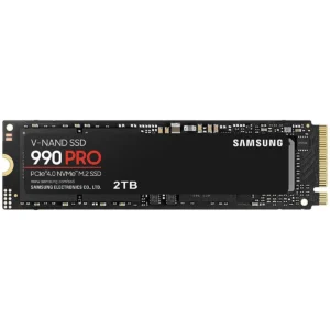 Samsung 990 PRO 2TB SSD NVMe M.2 PCIe Gen4, M.2 2280 Internal Solid State Hard Drive, Seq. Read Speeds Up to 7,450 MB/s for High End Computing, Gaming, and Heavy Duty Workstations