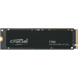 Crucial T700 2TB Gen5 NVMe M.2 SSD - Up to 12,400 MB/s, DirectStorage Enabled, Gaming, Photography, Video Editing & Design, Internal Solid State Drive
