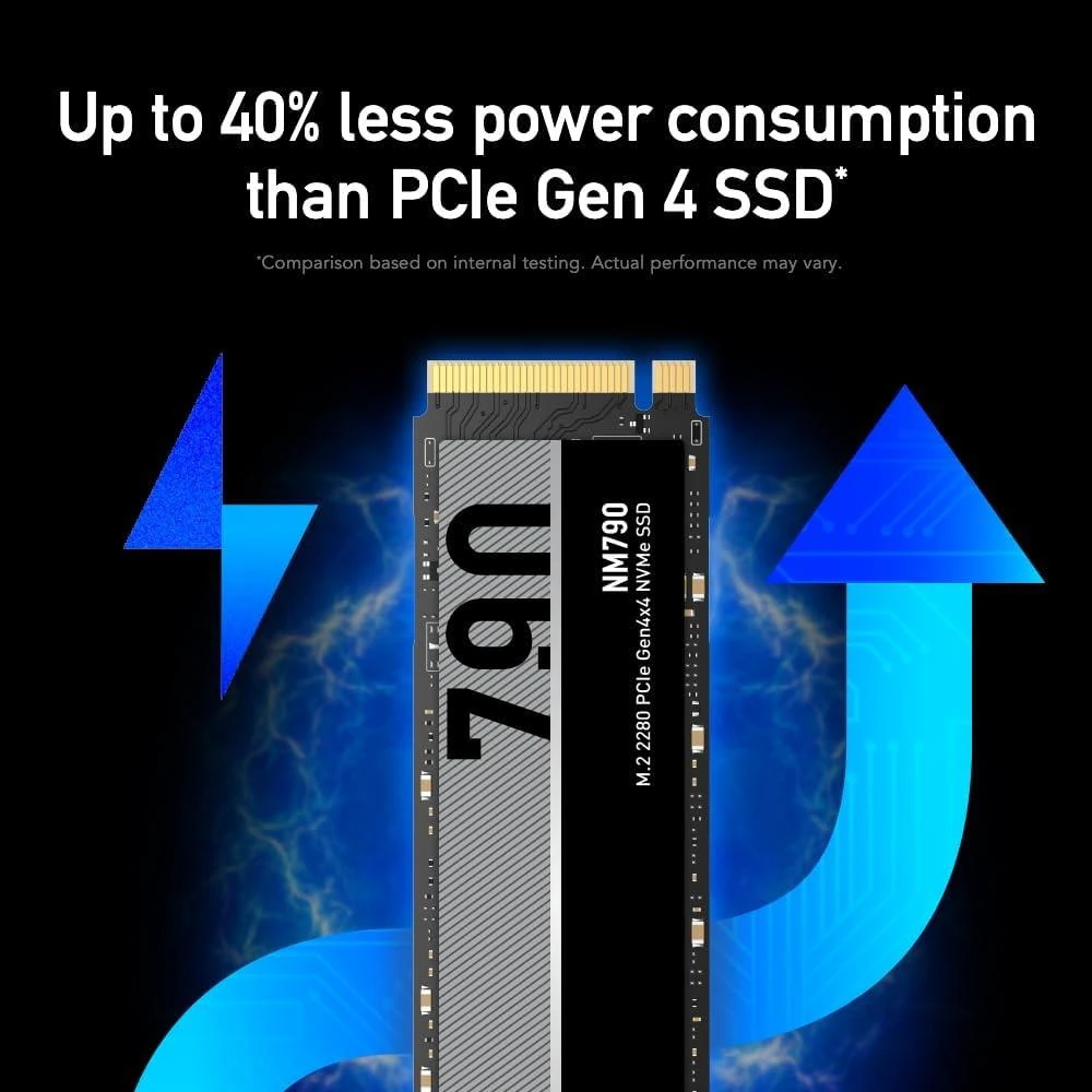 Lexar NM790 4TB SSD PCIe Gen4 NVMe M.2 2280 Internal Solid State Drive, Up to 7400/6500 MB/s Read/Write, Compatible with PS5, for Gamers and Creators, Black - Image 3