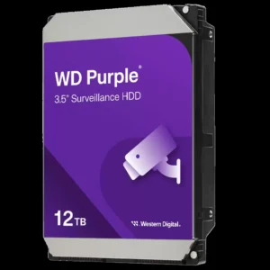Western Digital WD Purple 12TB Surveillance Hard Disk Drive - 5400 RPM Class SATA 6 Gb/s 256MB Cache 3.5"
