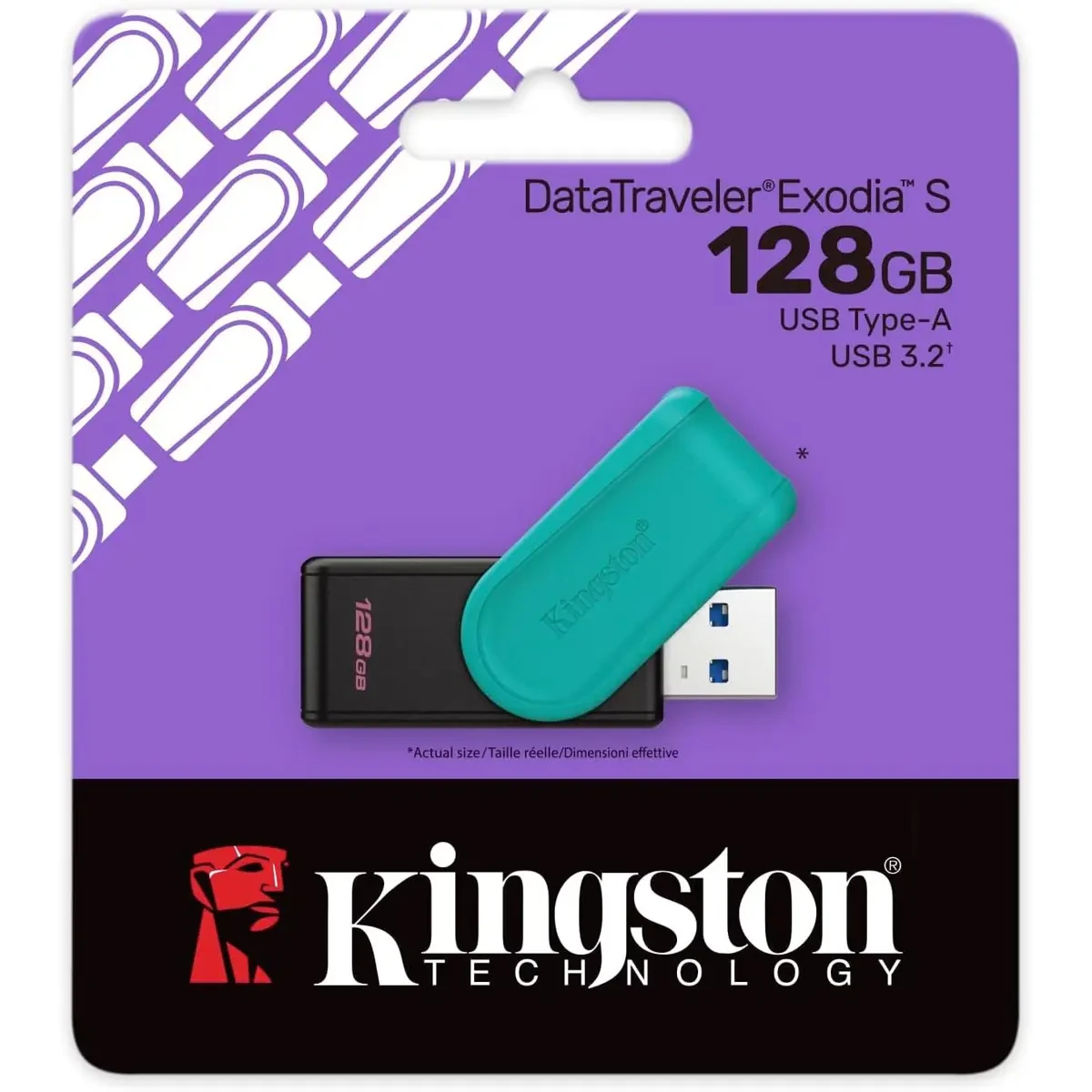 Kingston DataTraveler Exodia S 128GB USB Flash Drive, USB 3.2 Gen 1, Swivel Cap - Image 5