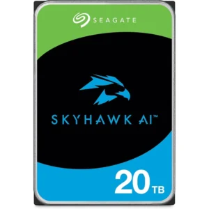 Seagate Skyhawk AI 20TB Video Internal Hard Drive HDD – 3.5 Inch SATA 6Gb/s 256MB Cache for DVR NVR Security Camera System with in-House Rescue Services