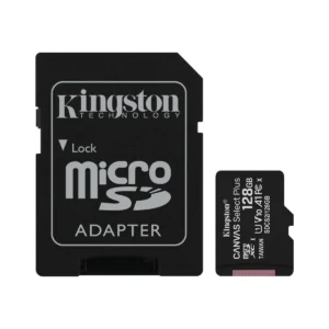 Kingston Canvas Select Plus 128GB microSDHC Card - Up to 100MB/s, A1 Class10 UHS-I, with Adapter, microSD Memory Card