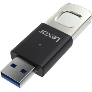 Lexar 128GB JumpDrive Fingerprint F35 PRO USB 3.2 Gen 1 Flash Drive, Up to 400/300 MB/s Read/Write, Storage Expansion and Backup, 256-bit AES & Fingerprint Encryption