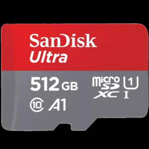 SanDisk Ultra 512GB microSDXC UHS-I microSD with SD Adapter, 150MB/s Read, Memory Card, for Smartphones